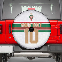 Custom Morocco Football Spare Tire Cover The Roar of Atlas Lions - Wonder Print Shop