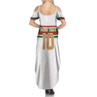 Custom Morocco Football Summer Maxi Dress The Roar of Atlas Lions - Wonder Print Shop