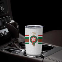 Custom Morocco Football Tumbler Cup The Roar of Atlas Lions - Wonder Print Shop