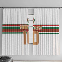 Custom Morocco Football Window Curtain The Roar of Atlas Lions - Wonder Print Shop