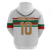 Custom Morocco Football Zip Hoodie The Roar of Atlas Lions - Wonder Print Shop