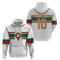 Custom Morocco Football Zip Hoodie The Roar of Atlas Lions - Wonder Print Shop