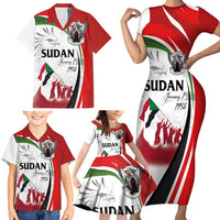 Sudan Independence Day Family Matching Short Sleeve Bodycon Dress and Hawaiian Shirt Victory is Ours - Soldiers of the Homeland - Wonder Print Shop