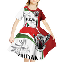 Sudan Independence Day Kid Short Sleeve Dress Victory is Ours - Soldiers of the Homeland - Wonder Print Shop