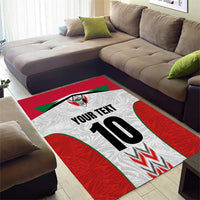 Custom Sudan Football Area Rug Falcons of Jediane - Wings of Victory - Wonder Print Shop