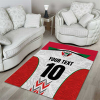Custom Sudan Football Area Rug Falcons of Jediane - Wings of Victory - Wonder Print Shop