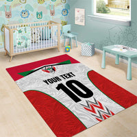 Custom Sudan Football Area Rug Falcons of Jediane - Wings of Victory - Wonder Print Shop
