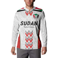 Custom Sudan Football Button Sweatshirt Falcons of Jediane - Wings of Victory - Wonder Print Shop