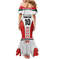 Custom Sudan Football Family Matching Mermaid Dress and Hawaiian Shirt Falcons of Jediane - Wings of Victory - Wonder Print Shop