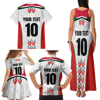 Custom Sudan Football Family Matching Tank Maxi Dress and Hawaiian Shirt Falcons of Jediane - Wings of Victory - Wonder Print Shop