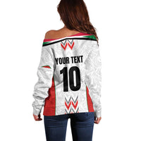 Custom Sudan Football Off Shoulder Sweater Falcons of Jediane - Wings of Victory - Wonder Print Shop