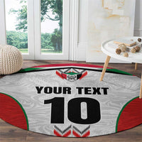 Custom Sudan Football Round Carpet Falcons of Jediane - Wings of Victory