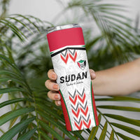 Custom Sudan Football Skinny Tumbler Falcons of Jediane - Wings of Victory - Wonder Print Shop