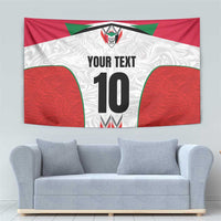 Custom Sudan Football Tapestry Falcons of Jediane - Wings of Victory - Wonder Print Shop