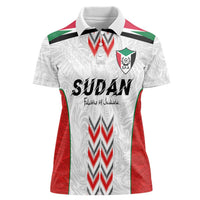 Custom Sudan Football Women Polo Shirt Falcons of Jediane - Wings of Victory - Wonder Print Shop