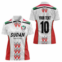 Custom Sudan Football Women Polo Shirt Falcons of Jediane - Wings of Victory - Wonder Print Shop