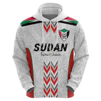 Custom Sudan Football Zip Hoodie Falcons of Jediane - Wings of Victory - Wonder Print Shop