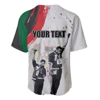 Personalized Juneteenth Freedom Day Baseball Jersey 1968 Black Power Salute - Wonder Print Shop