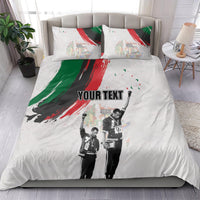 Personalized Juneteenth Freedom Day Bedding Set 1968 Black Power Salute - Wonder Print Shop