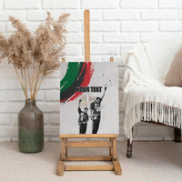 Personalized Juneteenth Freedom Day Canvas Wall Art 1968 Black Power Salute - Wonder Print Shop