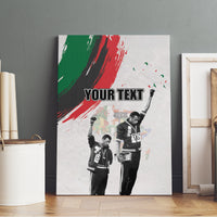 Personalized Juneteenth Freedom Day Canvas Wall Art 1968 Black Power Salute - Wonder Print Shop