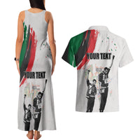 Personalized Juneteenth Freedom Day Couples Matching Tank Maxi Dress and Hawaiian Shirt 1968 Black Power Salute - Wonder Print Shop