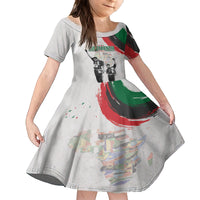 Personalized Juneteenth Freedom Day Family Matching Long Sleeve Bodycon Dress and Hawaiian Shirt 1968 Black Power Salute - Wonder Print Shop