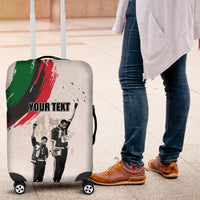 Personalized Juneteenth Freedom Day Luggage Cover 1968 Black Power Salute - Wonder Print Shop