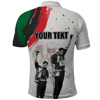Personalized Juneteenth Freedom Day Polo Shirt 1968 Black Power Salute - Wonder Print Shop
