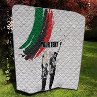 Personalized Juneteenth Freedom Day Quilt 1968 Black Power Salute - Wonder Print Shop