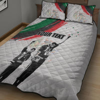 Personalized Juneteenth Freedom Day Quilt Bed Set 1968 Black Power Salute - Wonder Print Shop