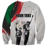 Personalized Juneteenth Freedom Day Sweatshirt 1968 Black Power Salute - Wonder Print Shop
