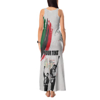 Personalized Juneteenth Freedom Day Tank Maxi Dress 1968 Black Power Salute - Wonder Print Shop