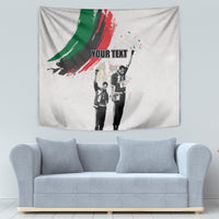 Personalized Juneteenth Freedom Day Tapestry 1968 Black Power Salute - Wonder Print Shop
