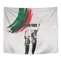 Personalized Juneteenth Freedom Day Tapestry 1968 Black Power Salute - Wonder Print Shop