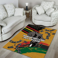 Juneteenth Freedom Day Area Rug 1968 Black Power Salute Broken Chain - Wonder Print Shop