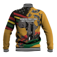 Juneteenth Freedom Day Baseball Jacket 1968 Black Power Salute Broken Chain - Wonder Print Shop
