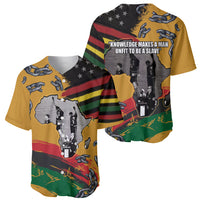 Juneteenth Freedom Day Baseball Jersey 1968 Black Power Salute Broken Chain - Wonder Print Shop