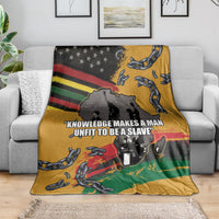 Juneteenth Freedom Day Blanket 1968 Olympics Black Power Salute Broken Chain