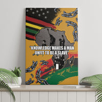 Juneteenth Freedom Day Canvas Wall Art 1968 Black Power Salute Broken Chain - Wonder Print Shop