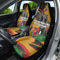 Juneteenth Freedom Day Car Seat Cover 1968 Black Power Salute Broken Chain - Wonder Print Shop