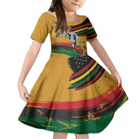 Juneteenth Freedom Day Family Matching Long Sleeve Bodycon Dress and Hawaiian Shirt 1968 Black Power Salute Broken Chain - Wonder Print Shop