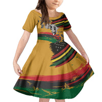 Juneteenth Freedom Day Family Matching Mermaid Dress and Hawaiian Shirt 1968 Black Power Salute Broken Chain - Wonder Print Shop