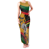 Juneteenth Freedom Day Family Matching Tank Maxi Dress and Hawaiian Shirt 1968 Black Power Salute Broken Chain - Wonder Print Shop