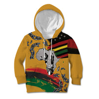 Juneteenth Freedom Day Kid Hoodie 1968 Black Power Salute Broken Chain - Wonder Print Shop