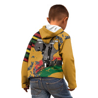 Juneteenth Freedom Day Kid Hoodie 1968 Black Power Salute Broken Chain - Wonder Print Shop