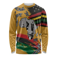 Juneteenth Freedom Day Long Sleeve Shirt 1968 Black Power Salute Broken Chain - Wonder Print Shop