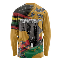 Juneteenth Freedom Day Long Sleeve Shirt 1968 Black Power Salute Broken Chain - Wonder Print Shop