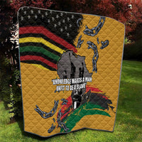 Juneteenth Freedom Day Quilt 1968 Black Power Salute Broken Chain - Wonder Print Shop