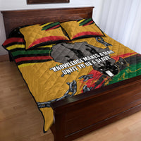 Juneteenth Freedom Day Quilt Bed Set 1968 Black Power Salute Broken Chain - Wonder Print Shop
